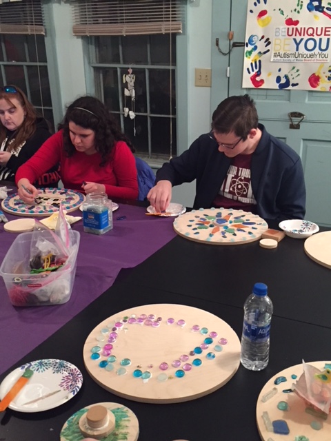 Cedar Mandalas with Autism Teen Social Group